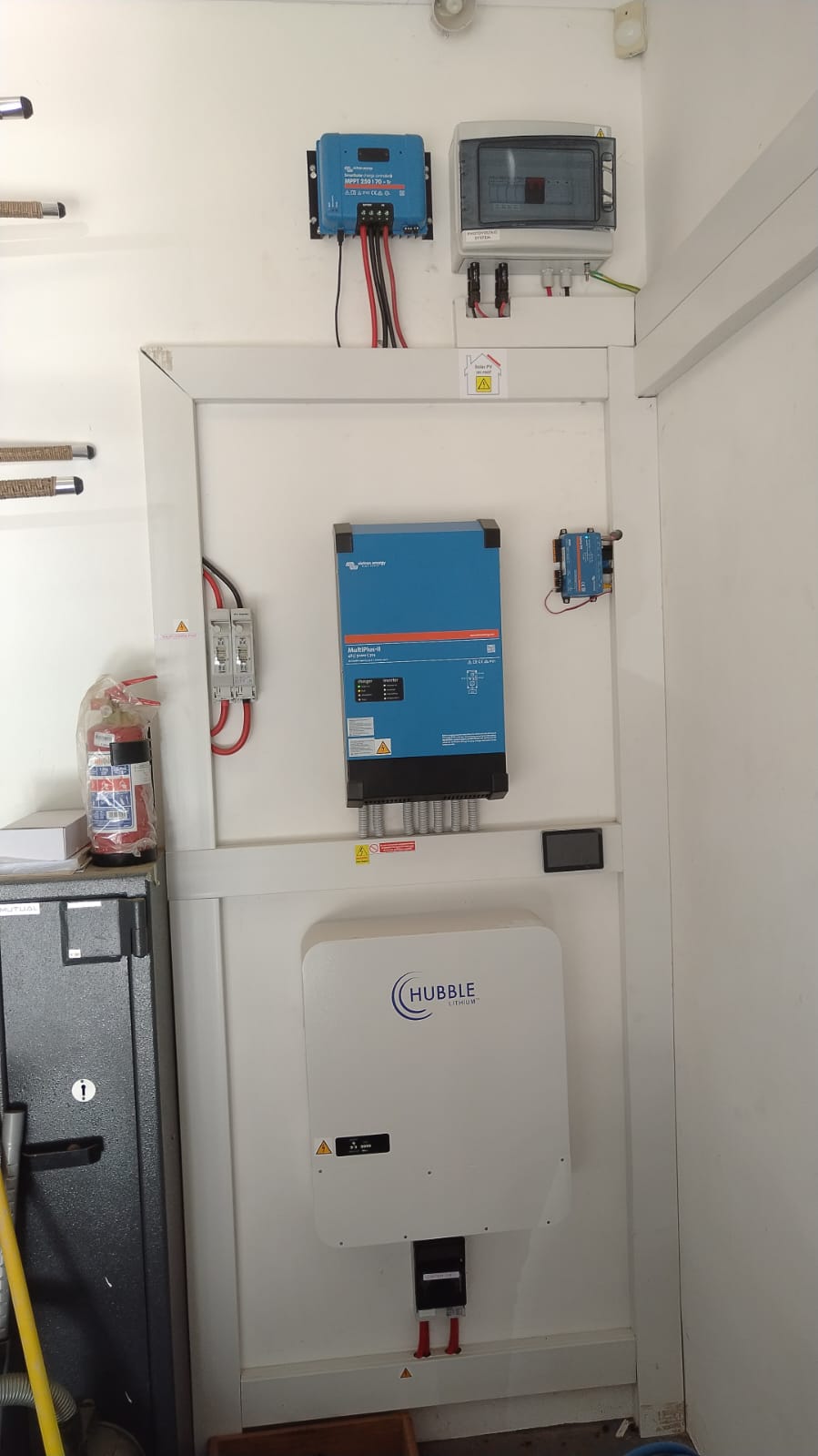 Victron MultiPlus-II inverter with Hubble Lithium battery — residential system