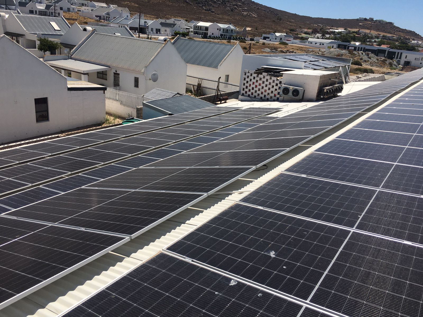 Residential rooftop solar array — Western Cape